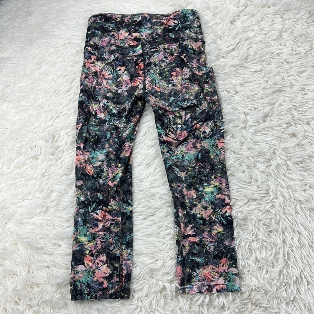 Lululemon Fast & Free Crop II *Nulux 19" Dappled Daze Multi - Picture 5 of 6